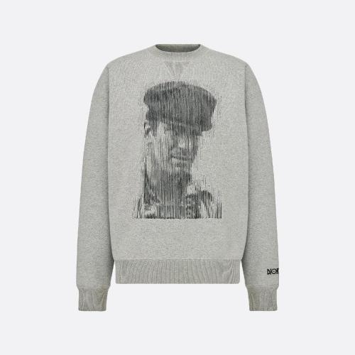  DIOR迪奧 22年秋冬 男士 衛衣 Sweatshirt DIOR AND JACK KEROUAC， coupe oversize 293J674F07