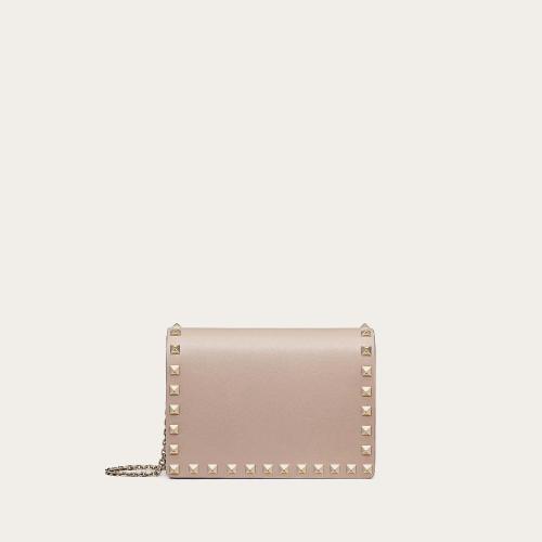  VALENTINO華倫天奴 22年春夏 女士 手拿包 Pochette a bandouliere chaine Rockstud en vea 預定商品1-3周發貨