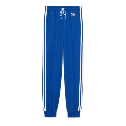  GUCCI古馳 22年秋冬 女士 adidas x Gucci聯名系列針織慢跑長褲 721641 XJEGU 4153