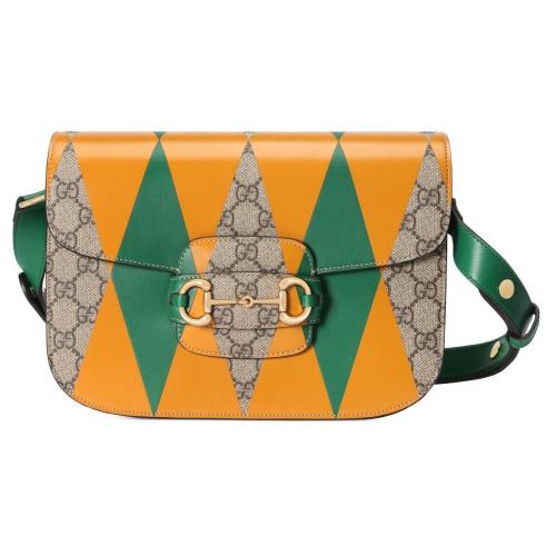  GUCCI古馳 22年秋冬 女士 Gucci Horsebit 1955系列小號手袋 602204 FAARG 9754