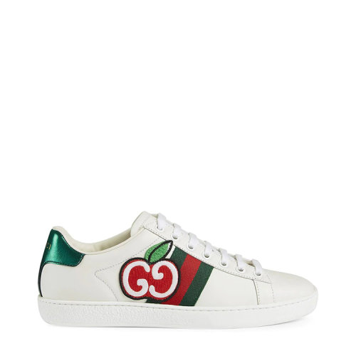 GUCCI/古馳 Ace系列女士飾雙G印花女士休閑運動鞋 611377 DOPE0
