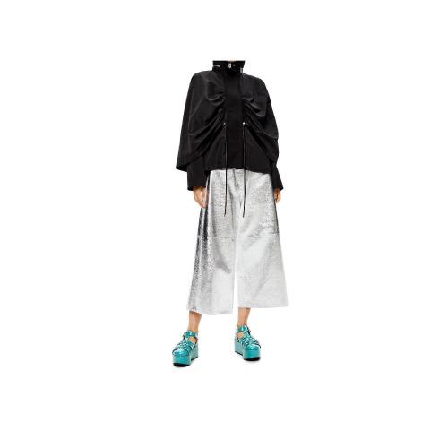  LOEWE羅意威 22年秋冬 女士 夾克 Cape jacket in cotton and nylon S359Y02X34-1100