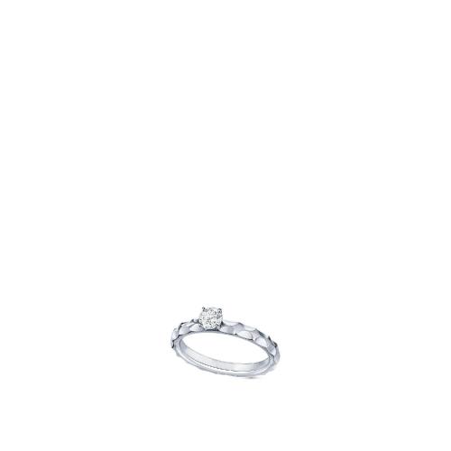  LV路易威登 22年秋冬 女士 戒指 BAGUE DE FIANCAILLES MONOGRAM INFINI， OR BLANC ET DIAMANT 預定商品2-8周發貨