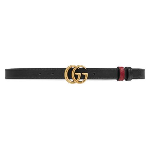  GUCCI古馳 22年秋冬 女士 雙G帶扣雙面窄版腰帶 659418 0YATC 1187