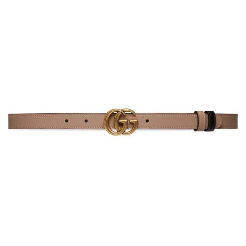  GUCCI古馳 22年秋冬 女士 雙G帶扣雙面窄版腰帶 659418 0YATC 5793