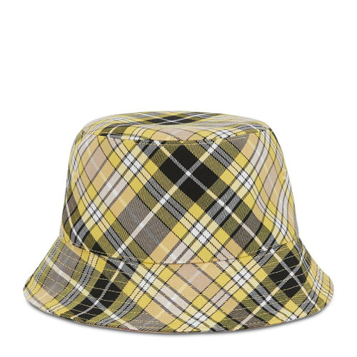BURBERRY/博柏利 男女同款中性米色羊毛復古Vintage格紋水桶帽遮陽帽禮帽 8036994