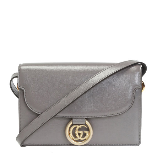 GUCCI/古馳 女士皮革GG徽標翻蓋磁扣小號單肩包斜挎包女包 589474-1DB0G 多色可選