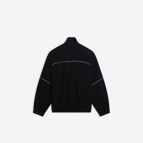  BALENCIAGA巴黎世家 22年春夏 男士 夾克 Men's Tracksuit Jacket  in Black 642337TJQ321000 預定商品1-3周發貨