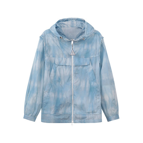 Moncler/蒙克萊女士寬松版CORSEULLES薄款連帽夾克上衣外套皮膚衣徽標裝飾 1A00095 595YW