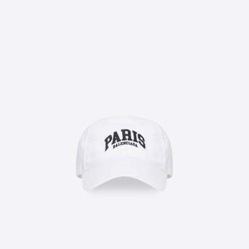  BALENCIAGA巴黎世家 22年春夏 男士 帽子 Mens Cities Paris Cap in White 680748410B29060