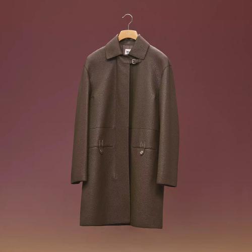  HERMES愛(ài)馬仕 22年秋冬 女士 大衣 Manteau souple en cuir H2H1117D0BL36