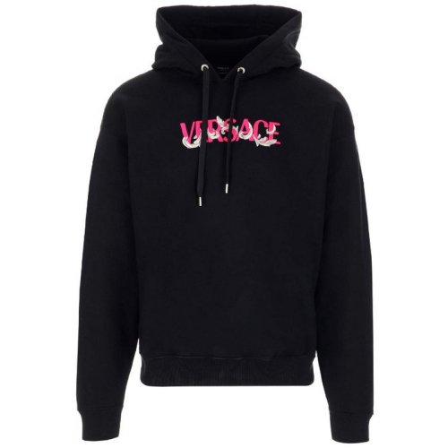  VERSACE/范思哲 男士黑色棉質(zhì)衛(wèi)衣 1006498 1A04509 1B000 PLFSX