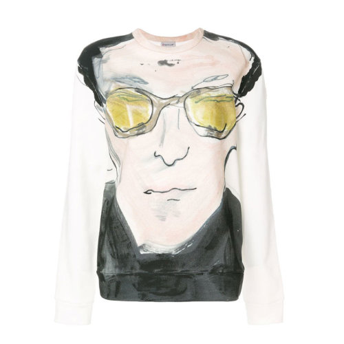 Moncler/蒙克萊 蒙口 女裝時尚百搭白色棉質(zhì)女士圓領(lǐng)衛(wèi)衣 80856558099R998