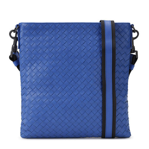 Bottega Veneta/葆蝶家 女士藍色小羊皮單肩包 斜挎包女包276357-V465C-4374