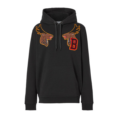 BURBERRY/博柏利 學院風圖案棉質男衛衣連帽衫 8036911 1
