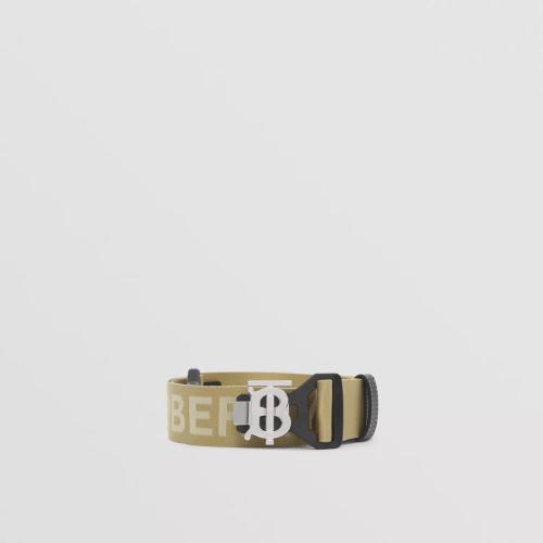  BURBERRY 22年秋冬 男士 專屬標識圖案徽標網紋提花腰帶 80515111