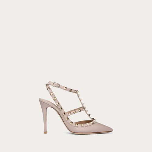  VALENTINO華倫天奴 22年秋冬 女士 高跟鞋 ESCARPINS a BRIDE CHEVILLE ROCKSTUD ZW2S0393VODP 預(yù)定商品1-3周發(fā)貨