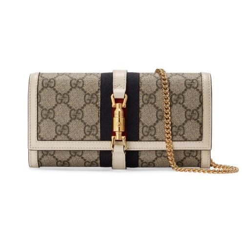 GUCCI古馳 22年秋冬 女士 Jackie 1961系列鏈帶錢(qián)包 652681 HUHHG 9794