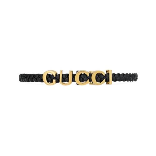  GUCCI古馳 22年秋冬 女士 皮革“Gucci”項鏈 684630 IAAA1 8029