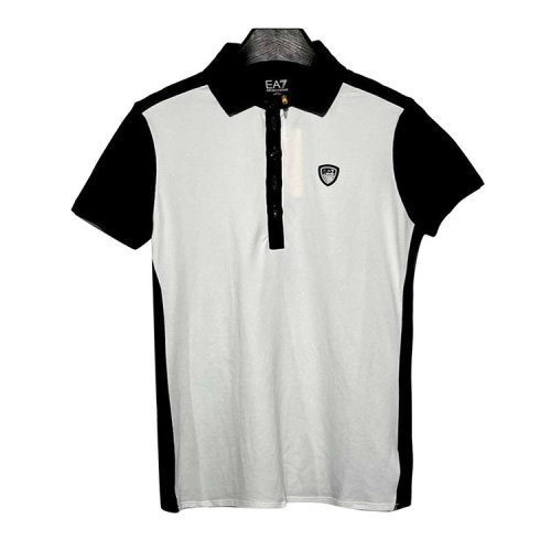 Emporio Armani/安普里奧阿瑪尼 黑白拼色男士短POLO衫