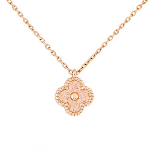Van Cleef & Arpels/梵克雅寶 Sweet Alhambra 女士玫瑰金四葉草項鏈 VCARO8DF00