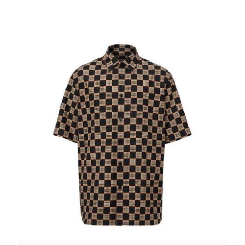  BURBERRY/博柏利 男士多色棉質短袖襯衫 80295951 PLFSX