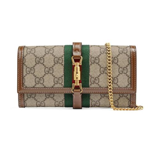  GUCCI古馳 22年秋冬 女士 Jackie 1961系列鏈帶錢(qián)包 652681 HUHHG 8565 預(yù)定商品2-6周發(fā)貨