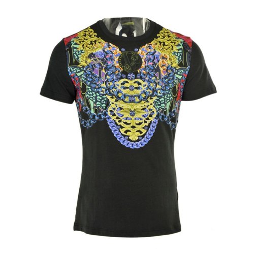  VERSACE JEANS COUTURE 男士印花棉質短袖T恤 B3GPA702 6619 899 PLFSX