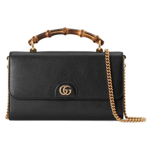  GUCCI古馳 22年秋冬 女士 Gucci Diana竹節小號肩背包 675794 17Q0T 1000