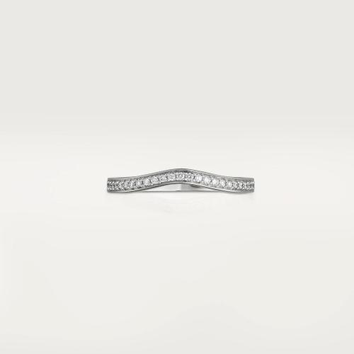  CARTIER 22年秋冬 女士 戒指 Ballerine結婚對戒 鉑金