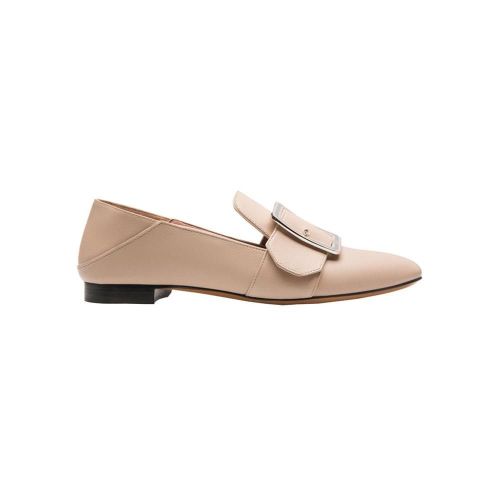 BALLY/巴利  女性 logo裝飾時尚 粉色 皮革女士樂福鞋 6217681