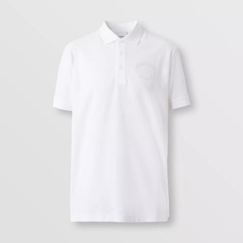  BURBERRY 22年秋冬 男士 橡木葉徽章刺繡珠地網(wǎng)眼布棉質(zhì) Polo 衫 80651781
