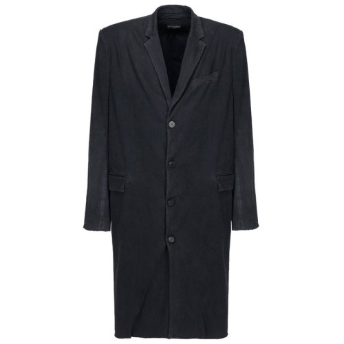  Balenciaga/巴黎世家 男士黑色棉質(zhì)大衣 661720 TAV04 1000