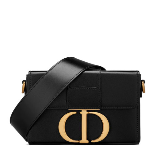 DIOR/迪奧 30 MONTAIGNE系列女士純色光面牛皮革經典金色金屬CD扣環翻蓋開合單肩包斜挎包女包 M9204U-MOS 多色可選【預售4-5周發貨】