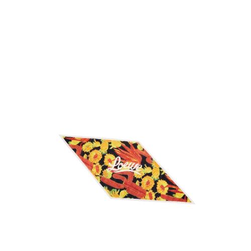  LOEWE羅意威 22年春夏 女士 圍巾 Cactus lozenge scarf in cotton and silk F000487XD5-7316