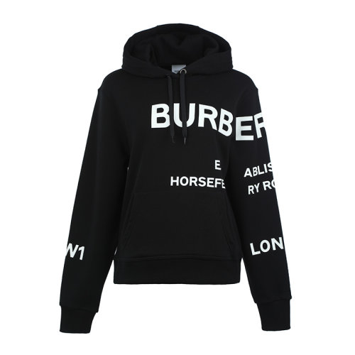 BURBERRY/博柏利22春夏字母徽標棉質寬松連帽女士套頭衛衣女衛衣8040767