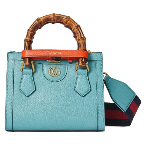  GUCCI古馳 22年秋冬 女士 Gucci Diana竹節迷你托特包 702732 U3ZDT 4377