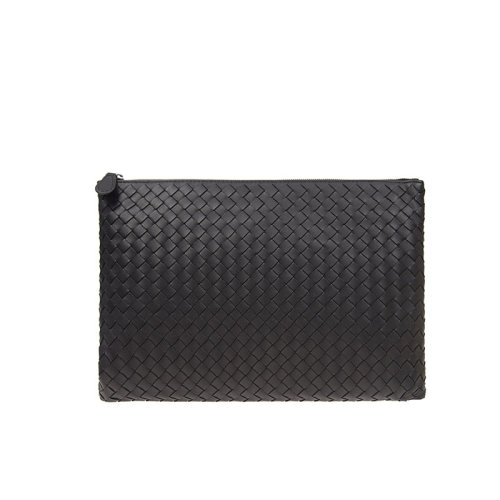 Bottega Veneta/葆蝶家 女包 女士皮質(zhì)編織經(jīng)典時尚拉鏈手拿包 522430V001N1000 ZWJ0012CD