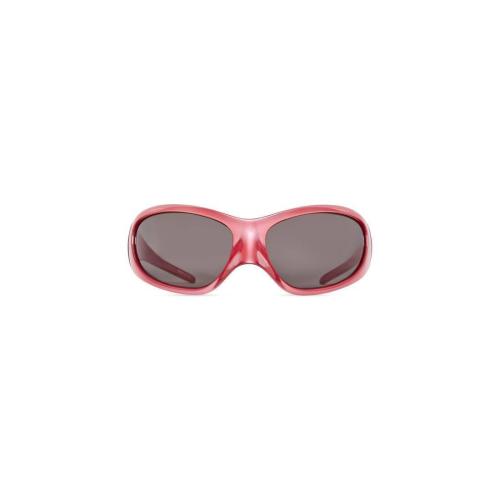  BALENCIAGA巴黎世家 22年秋冬 女士 太陽眼鏡 Skin Xxl Cat Sunglasses in Pink 718477T000757
