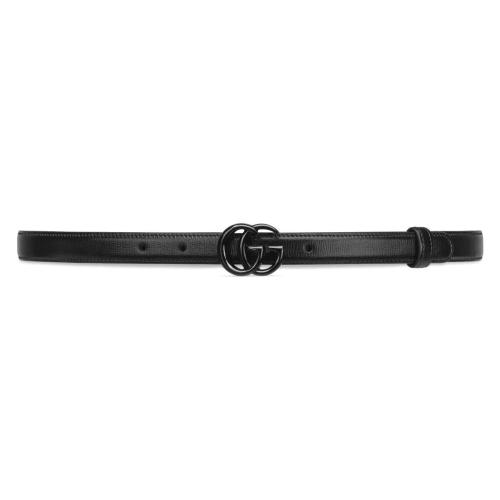  GUCCI古馳 22年秋冬 女士 雙G帶扣窄版腰帶 409417 18YXV 1000 預定商品2-6周發貨
