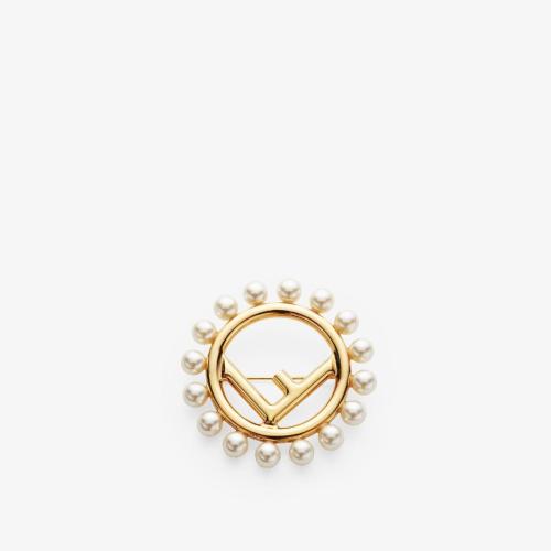  FENDI芬迪 22年秋冬 女士 胸針 F Is Fendi Brooch 8AG81_5TOF09ZE