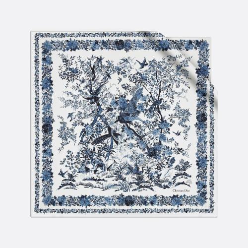  DIOR迪奧 22年秋冬 女士 圍巾 Carre Dior Jardin dHiver 25JAH090I606_C528