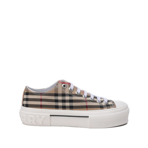 BURBERRY/博柏利 【22春夏新款】 女款織物系帶休閑運動鞋Vintage格紋 80505061
