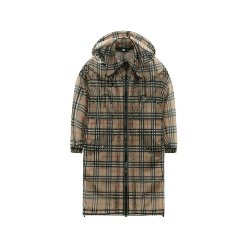 BURBERRY/博柏利 女士格紋粘膠纖維大衣 80428661