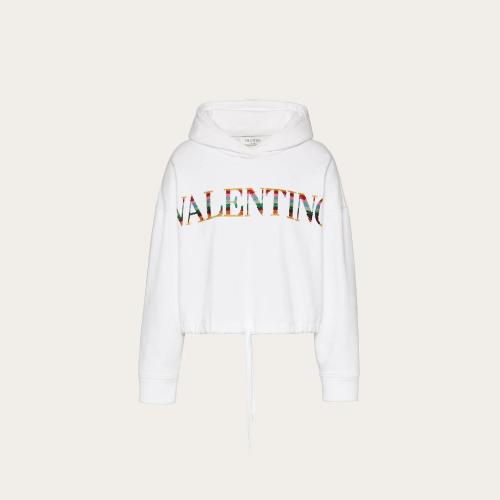  VALENTINO華倫天奴 22年秋冬 女士 衛衣 SWEAT-SHIRT BRODé EN JERSEY XB3MF16H7210BO