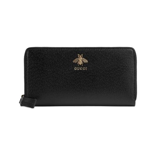  GUCCI古馳 22年秋冬 男士 Animalier系列皮革全拉鏈式錢包 523667 DJ20T 1000 預定商品2-6周發貨