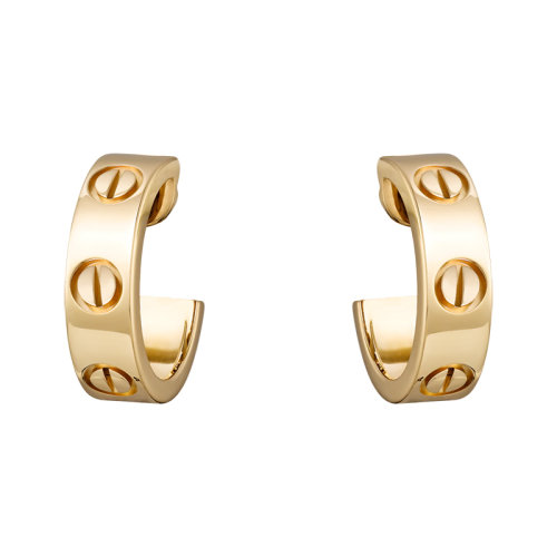 CARTIER/卡地亞 經典LOVE系列 18K金黃金經典LOVE耳環 B8022500