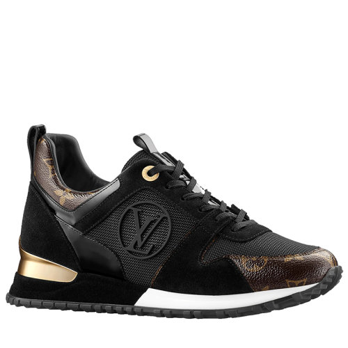 預(yù)定1個(gè)月 Louis Vuitton/路易威登女士黑色小牛皮和專(zhuān)利Monogram帆布運(yùn)動(dòng)鞋逃跑1A3CW5