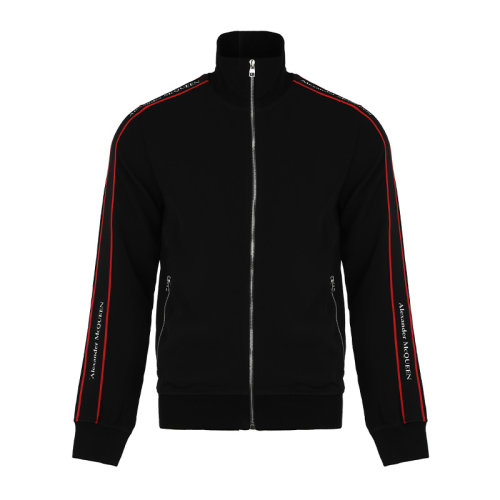 Alexander McQueen/亞歷山大麥昆21新品立領拉鏈開胸衛衣男衛衣625377QRR381