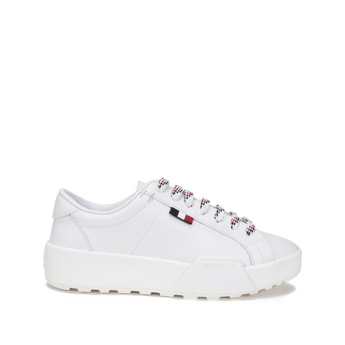 Moncler/蒙克萊 男士皮革系帶休閑運動鞋小白鞋 4M72400 02SHJ